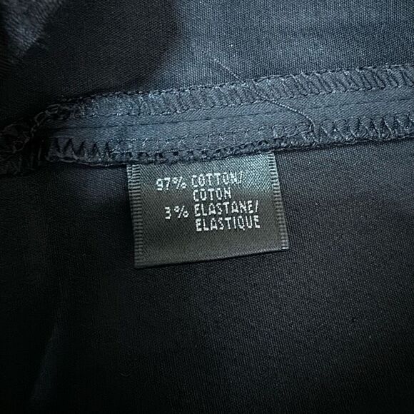 Lafayette 148 Women's 14 Mid-Rise Cropped Straight Leg Pants Black Contemporary - Picture 6 of 8